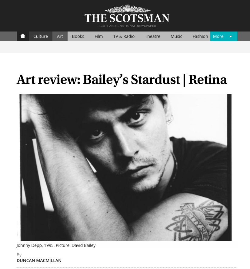 Retina Photography Exhibition Reviewed At The Scotsman